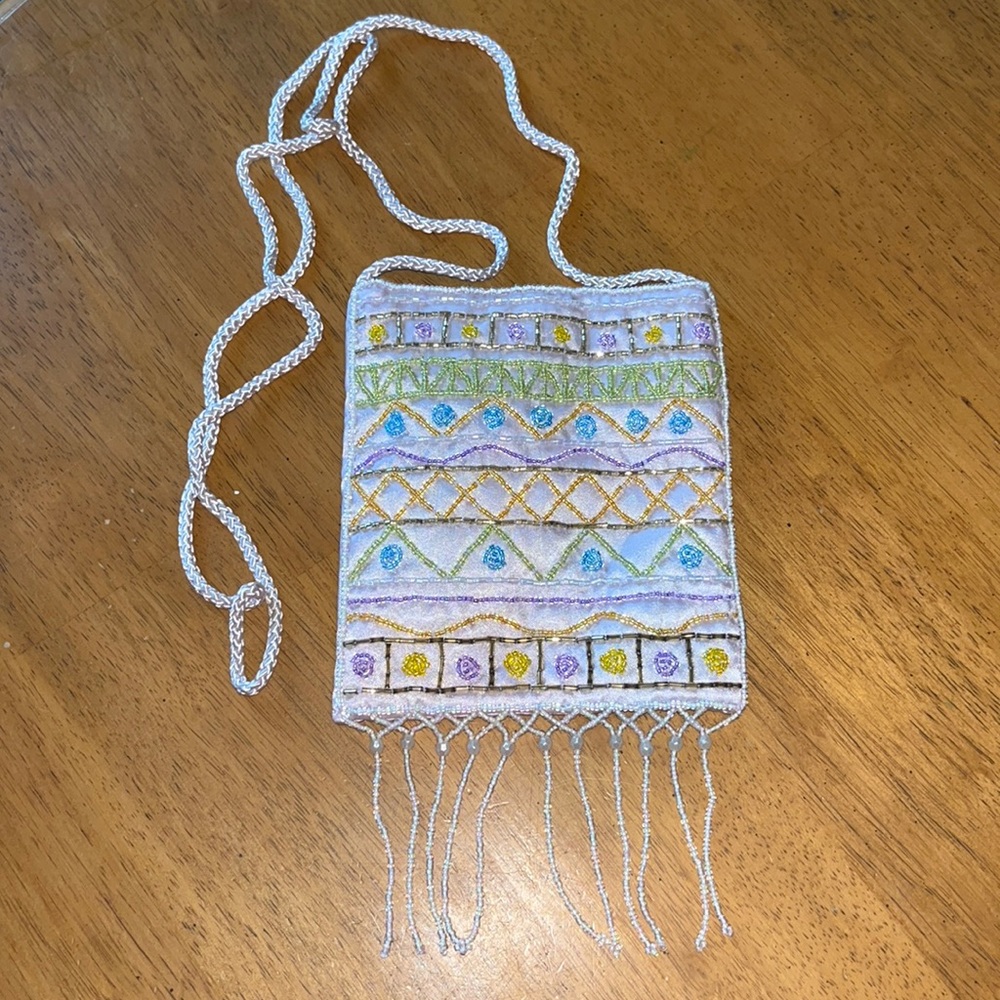 Small Beaded Purse with Snap Closure